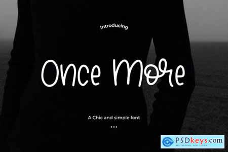 Once More - A Chic and simple font