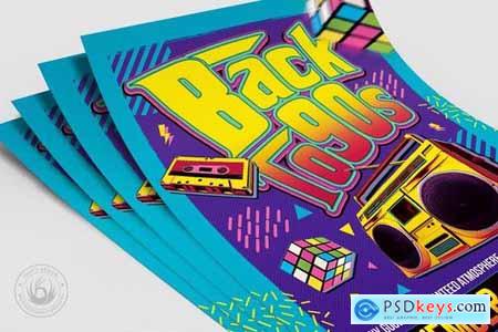 Back to the 90s Flyer Template