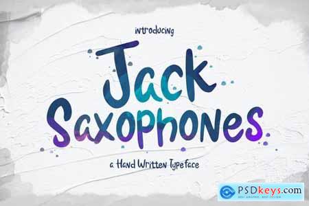 Jack Saxophones - Handwritten Typeface