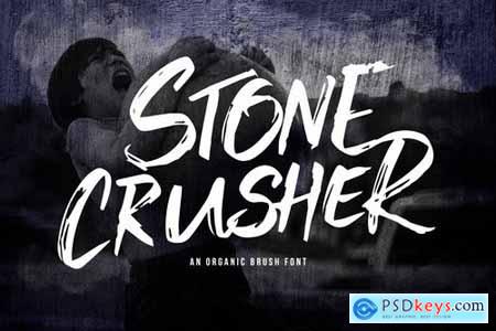 Stone Crusher - Brush Display Font