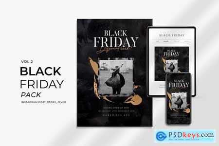 Black Friday Promotion Flyer and Instagram Vol2