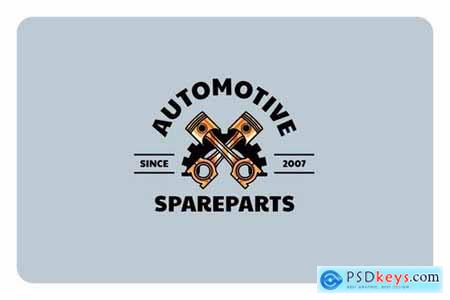 automotive spareparts - Mascot & Esport Logo