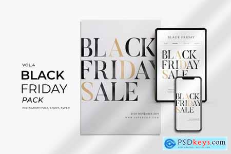 Black Friday Promotion Flyer and Instagram Vol4