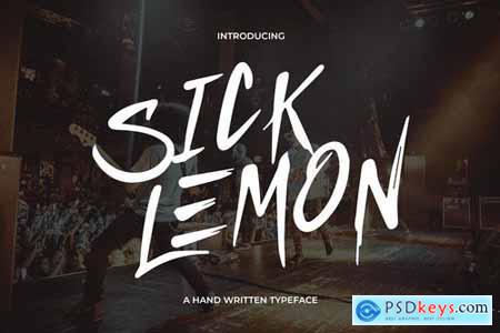 Sick Lemon - Hand Written Typeface