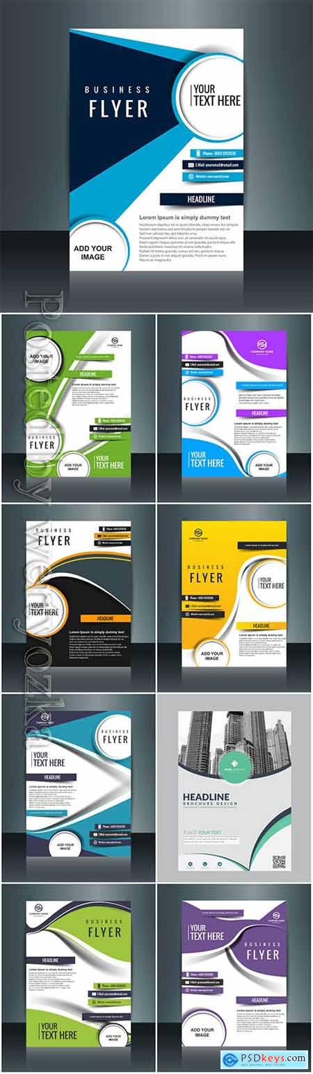 Business vector template for brochure, annual report, magazine # 6