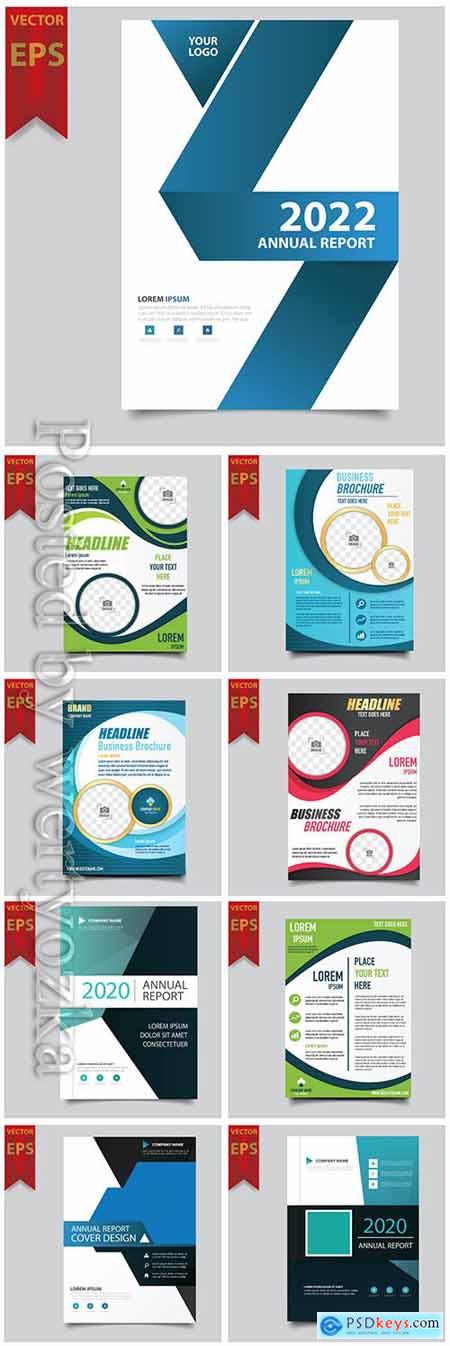 Business vector template for brochure, annual report, magazine # 8