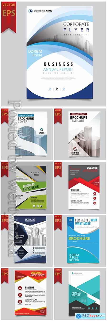 Business vector template for brochure, annual report, magazine # 7