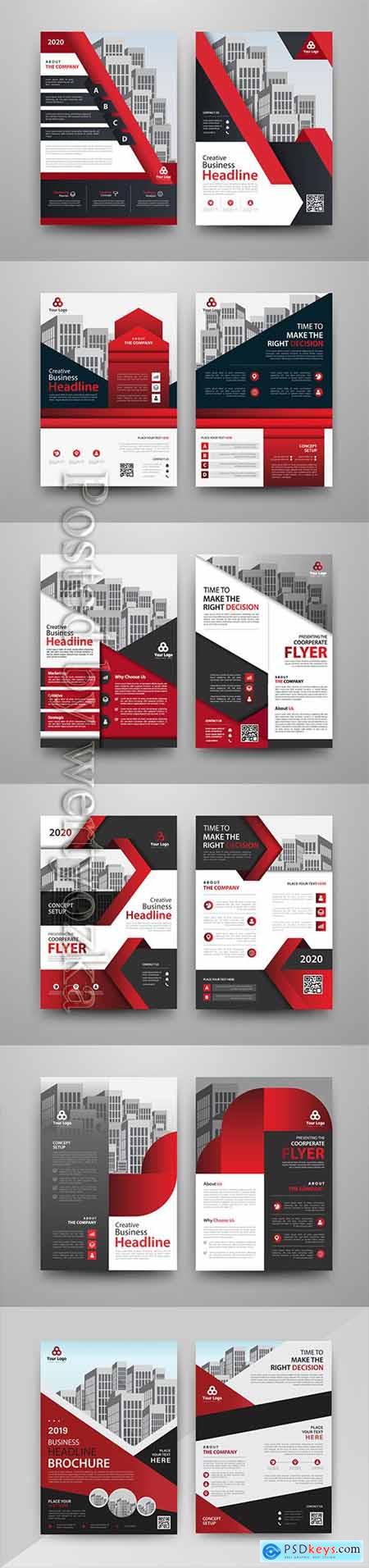 Business vector template for brochure, annual report, magazine