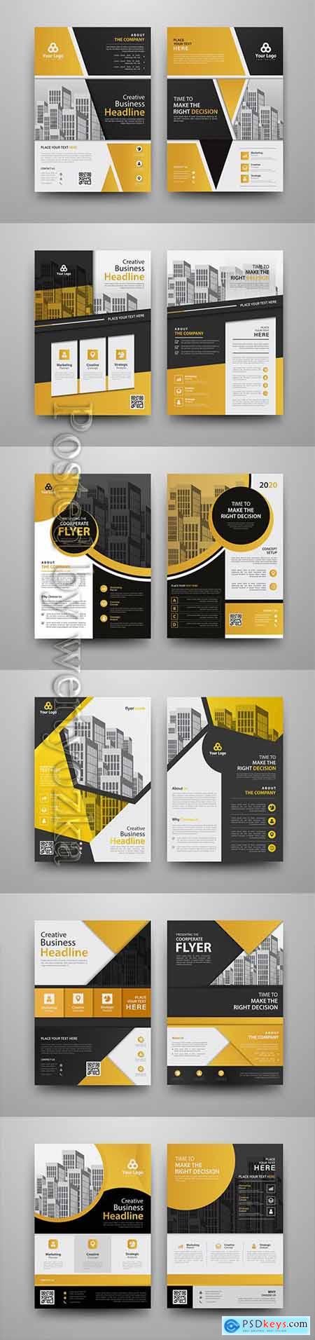 Business vector template for brochure, annual report, magazine229