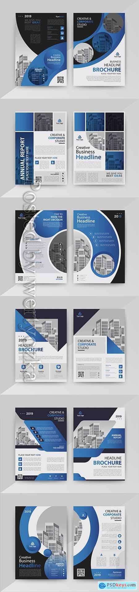 Business vector template for brochure, annual report, magazine168