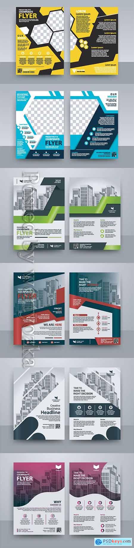 Business vector template for brochure, annual report, magazine874