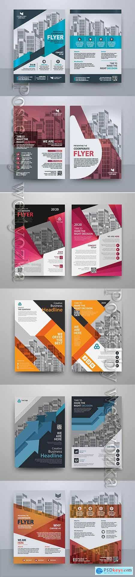 Business vector template for brochure, annual report, magazine # 14