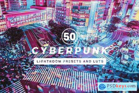 50 Cyberpunk Lightroom Presets and LUTs 4317830