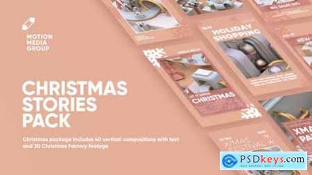 Videohive Christmas Factory Stories 25071507