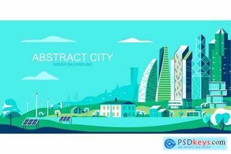 City Vector Illustration Header Website Pack