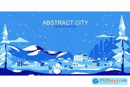 City Vector Illustration Header Website Pack