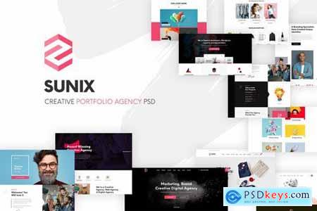 Sunix - Creative Digital Agency PSD Template