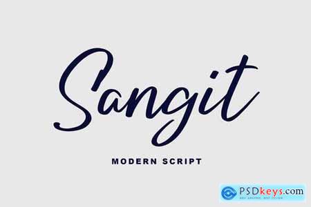 Sangit Modern Script Font 4321364
