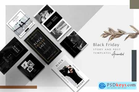 Animated Instagram Basic Pack - Black Friday