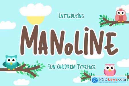 Manoline Fun Children Typeface