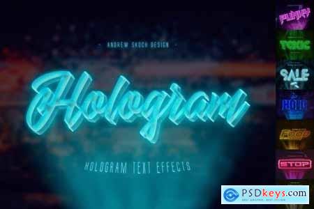 Hologram Text Effects 23600572