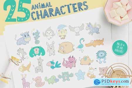 Character Animal Decorative for Kids