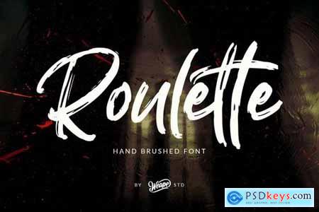 Creativemarket Roulette Hand Brushed Font 4315541