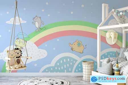 Wallpaper Animal Decorative for Kids