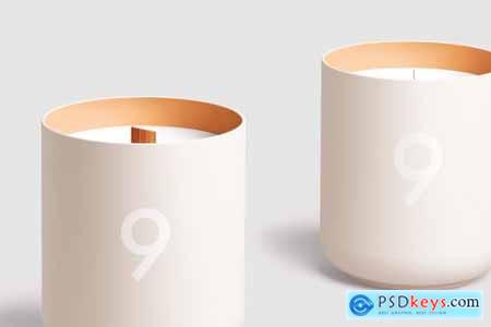 Candle Glass Package Mockup Set 3153990