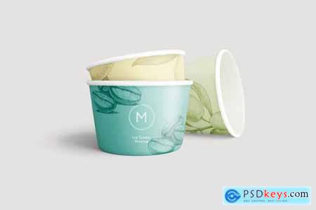 Ice cream paper cup mockup 4253280