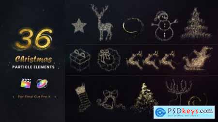 Videohive Christmas Particle Elements for Final Cut Pro 22867283