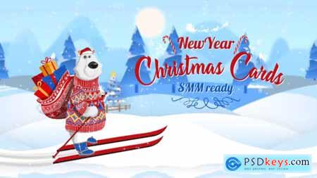 Videohive Christmas New Year Cards (SMM Ready) 23019809