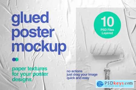 Glued Poster Mockup Collection 4327438