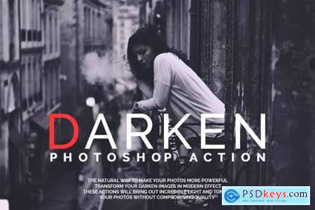 Darken Photoshop Actions 4308915