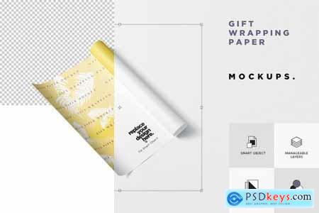 Download Gift Wrapping Paper Mockup Set » Free Download Photoshop ...