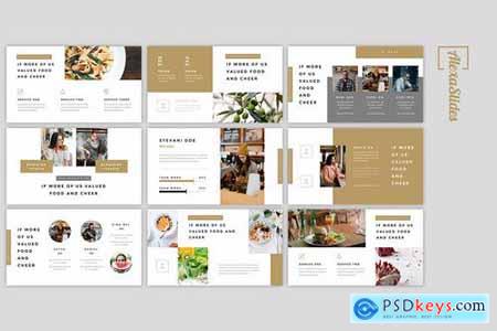 Deola - Food Powerpoint Google Slides and Keynote Templates