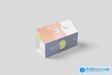 Package Box Mock-Up Set - Wide Rectangle