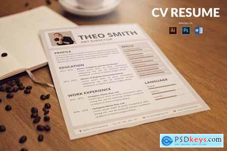 CV Resume Simple And Minimal