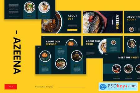 Azeena - Asian Food Powerpoint Google Slides and Keynote Templates