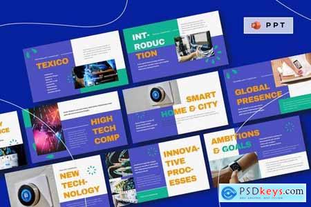 TEXICO - Technology Company Powerpoint Google Slides and Keynote Templates