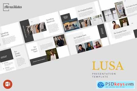 Lusa - Fashion Powerpoint, Keynote and Google Slides Templates