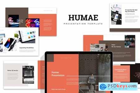 Humae - Mobile Application Showcase Powerpoint, Keynote and Google Slides Templates