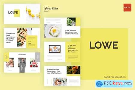 Lowe - Food Powerpoint, Keynote and Google Slides Templates