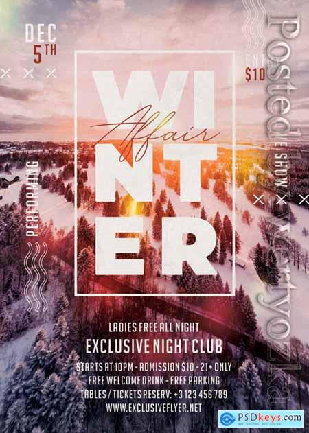 Winter affair - Premium flyer psd template