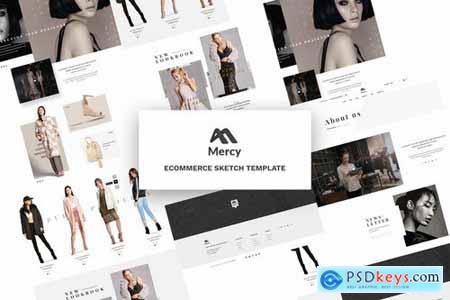 Mercy - Ecommerce Sketch Template