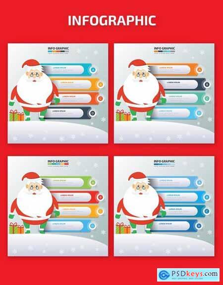Santa Claus Infographics Design