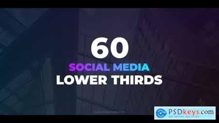 Videohive 60 Social Media Lower Thirds 25012910