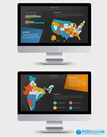 World Map Powerpoint and Keynote Templates