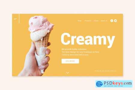 Ice Cream - Landing Page