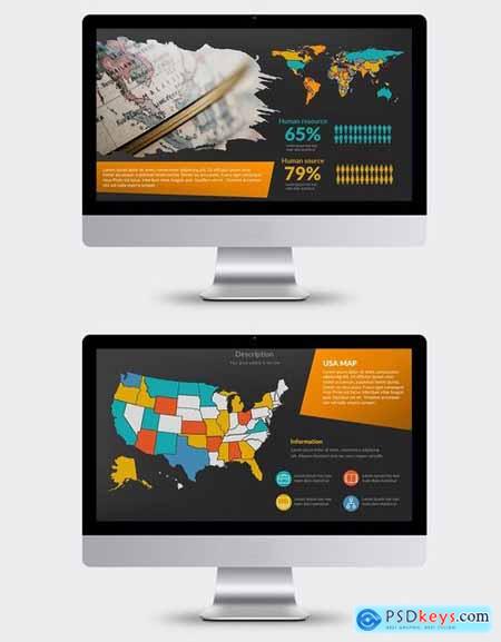 World Map Powerpoint and Keynote Templates